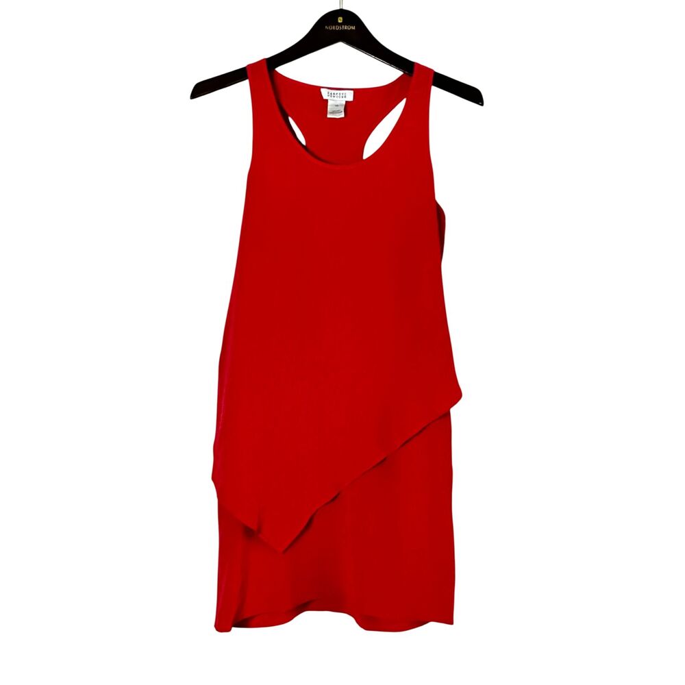 Barneys New York, 100% Silk Tiered Knee-Length Dress, Sz XS, Quiet Luxury Resort